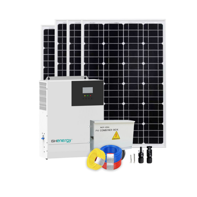 Sistema solar da casa resistente de Gonghe PID, sistemas de energia 120V solar residenciais