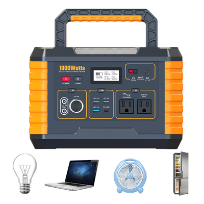 central elétrica de energias solares portátil da C.A. de 110V 1000W com controlador de MPPT