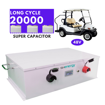 Bateria super do capacitor da bateria 48v 2100wh Graphene de Supercapacitor do carrinho de golfe