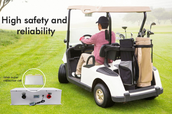 Baterias renováveis do carrinho de golfe de 100ah Lipo, bateria de lítio elétrica do trole de golfe 48V