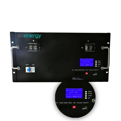 Bloco de BMS Ultraportable Lithium Battery, lítio durável Ion Battery de 48V 50Ah