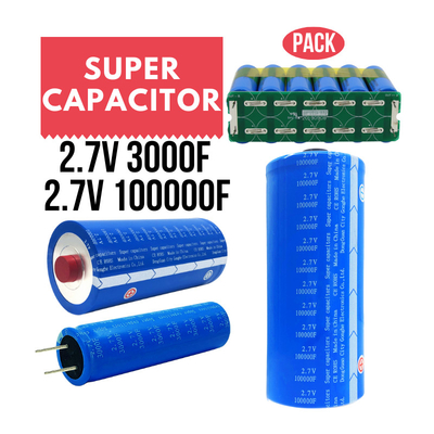 bateria de 2.7V 100000 Graphene Supercapacitor para o armazenamento de energia 60WH solar