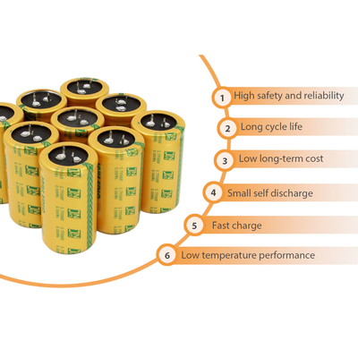 Encaixe na célula do supercapacitor 2,7 Volt 500 Farad Substitua as baterias