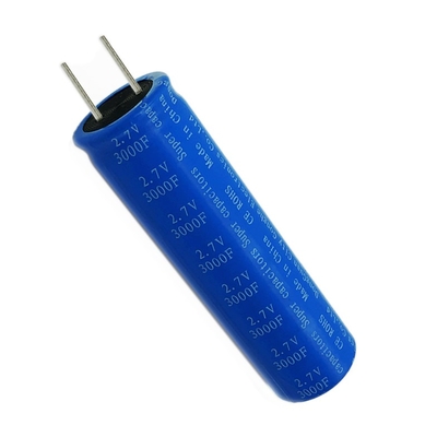 Baterias de armazenamento de energia de supercapacitor para eletrodomésticos 4,2 V 4000F com tipo radial