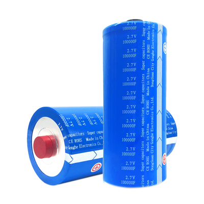 Pilha Ultrafast de 2.7V 100000F Supercapacitor para aplicações pulsadas do poder