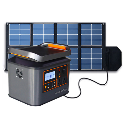 central elétrica de energias solares portátil de 500W 1000W prática para acampar