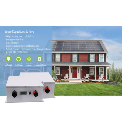 Cor de prata durável solar do banco 48V 2100WH do poder do capacitor do sistema C.C.